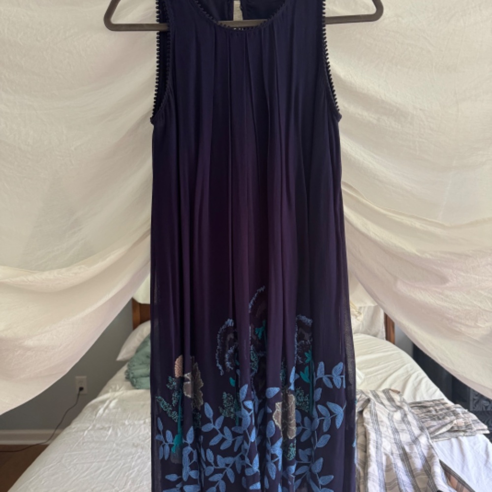 Anthropologie Not So Serious by Pallavi Mohan Woodvine dress size small - Picture 3 of 13